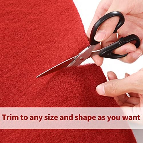 HOMBYS Extra Thick Red Carpet Runner 3x10 ft
