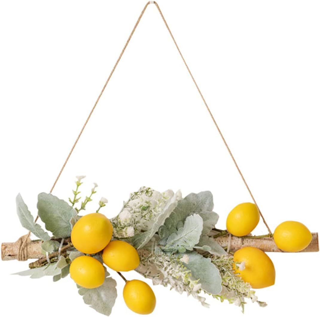 Tita-Dong Yellow Artificial Lemon Pomegranate Swag