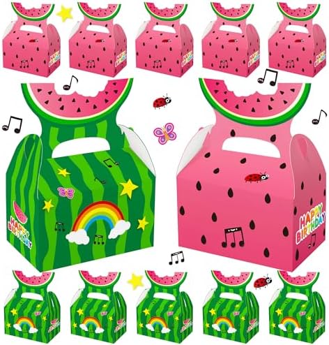 Cartoon Melon Party Goodie Bags 16 Pcs for Kids