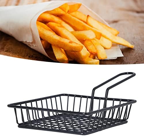 Tnfeeon Stainless Steel French Fry Holder with Handle