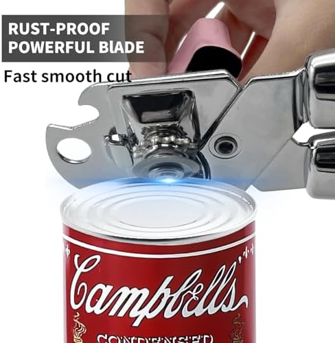 Safring Magnetic Can Opener with Bottle Opener Pink