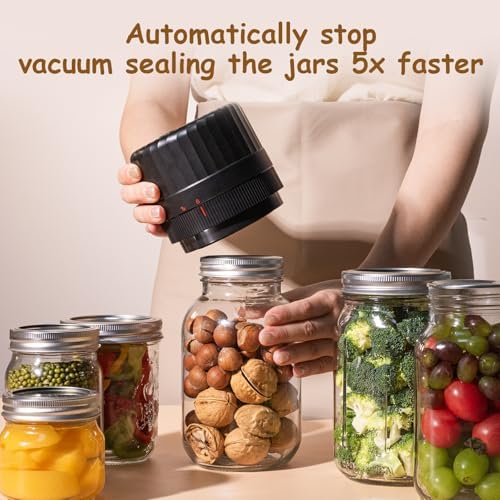 HTPOW Fully Automatic Mason Jar Vacuum Sealer Kit
