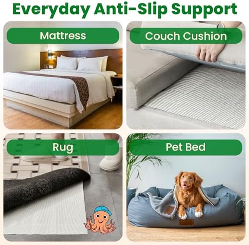 ECOHomes Non Slip Mattress Gripper Pad for Twin Size