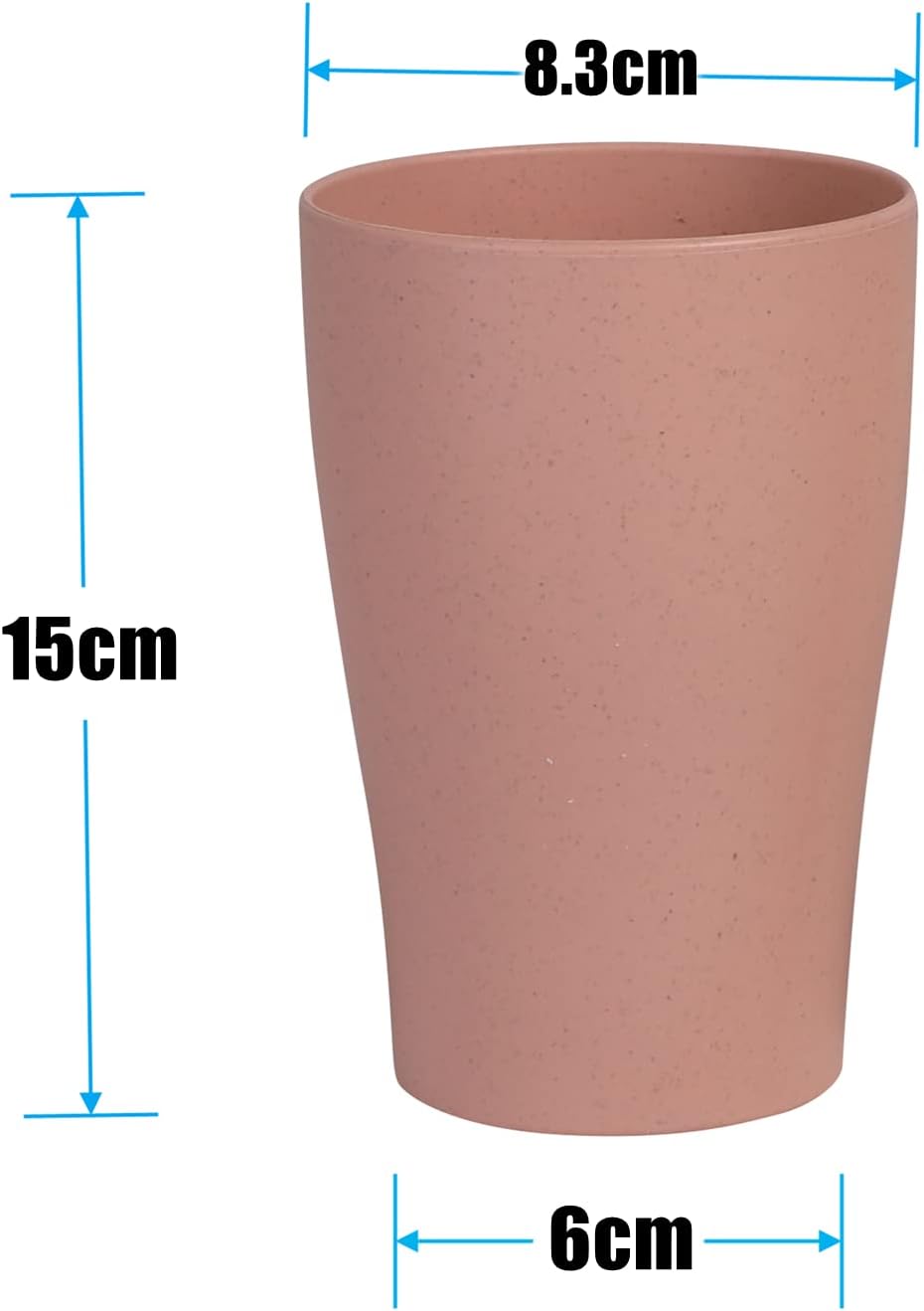 WANBY 8 Pcs Wheat Straw Drinking Cups Set