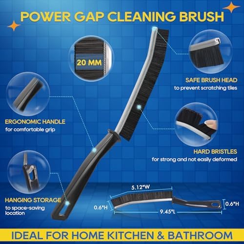MEKER Crevice Cleaning Brush 4 PCS Set