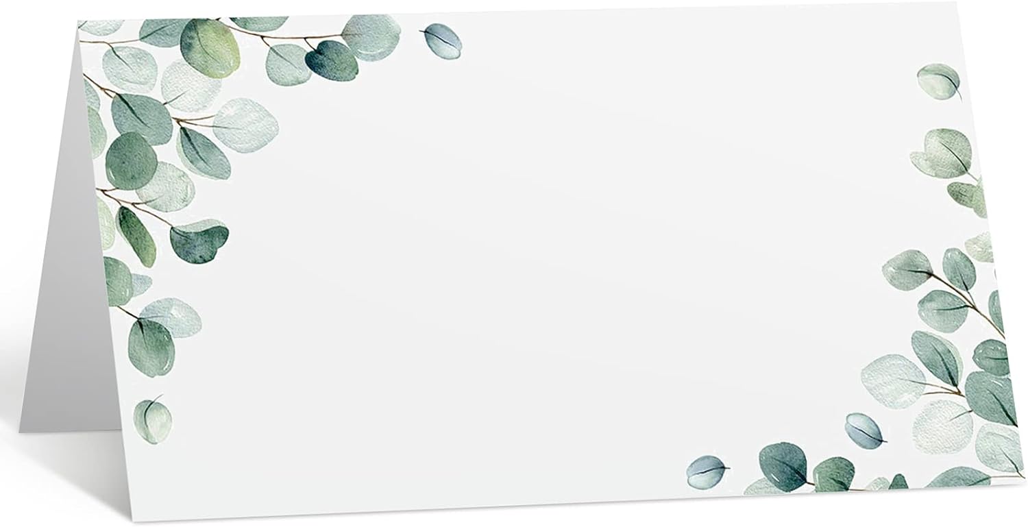 Fumete 100 Pack Wedding Name Cards 35 x 4 Inch