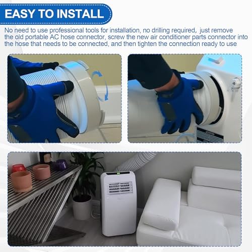 59 Inch Portable AC Hose Coupler Exhaust Adapter