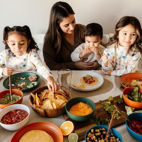Nook Theory Reusable Wheat Straw Plates 8 Pcs Mellow 9