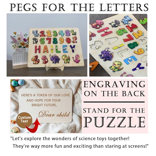 Personalized Wooden Name Puzzle For Kids 1-3