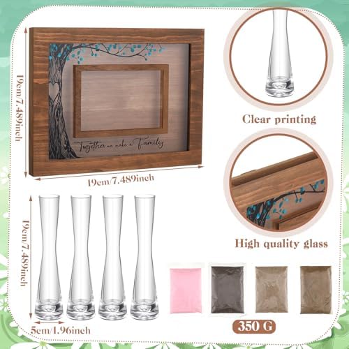 Qunclay Unity Sand Ceremony Kit Photo Frame
