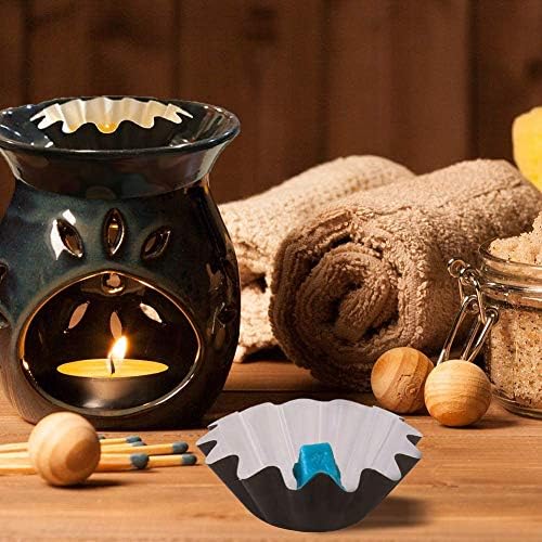 FANDOL Reusable Leakproof Candle Wax Melt Warmers Liners 50pcs Black