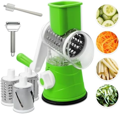 WOODYBITES Cheese Grater Rotary - Multi Function Kitchen Tool