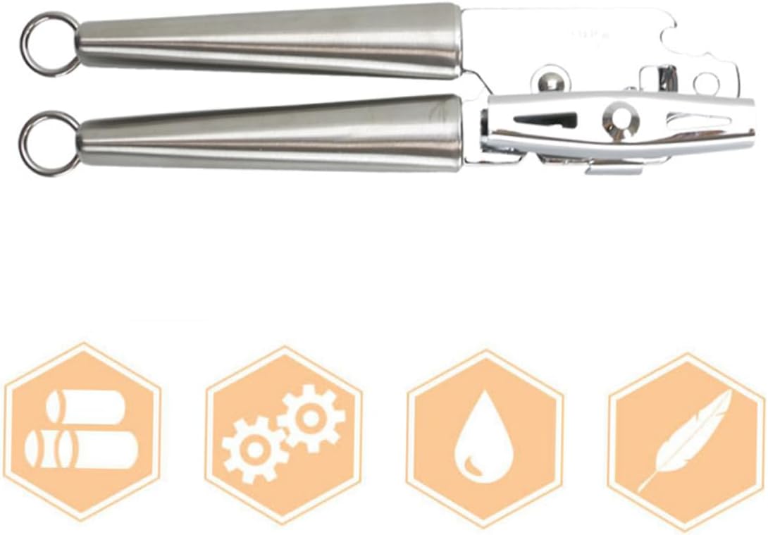 Mikinona Manual Can Opener with Lid Lifter and Bottle Opener
