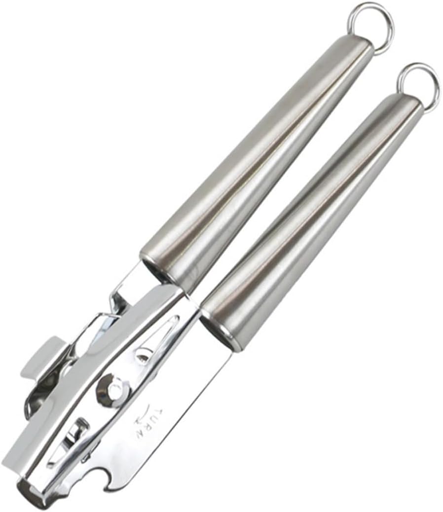 SHOWERORO Manual Can Opener With Lid Lifter Silver