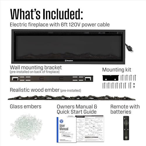 Westinghouse 60 Inch Electric Fireplace Heater