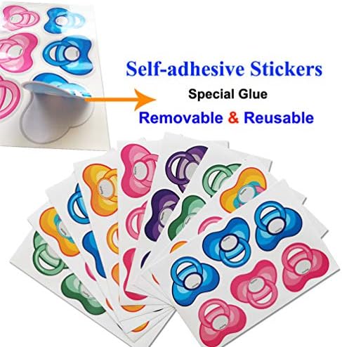 ADJOY Pacifier Pin The Baby Game - Baby Shower Party Favors