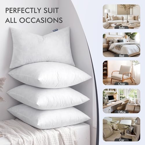 MIULEE Pillow Inserts 20x20 Inch Set of 4