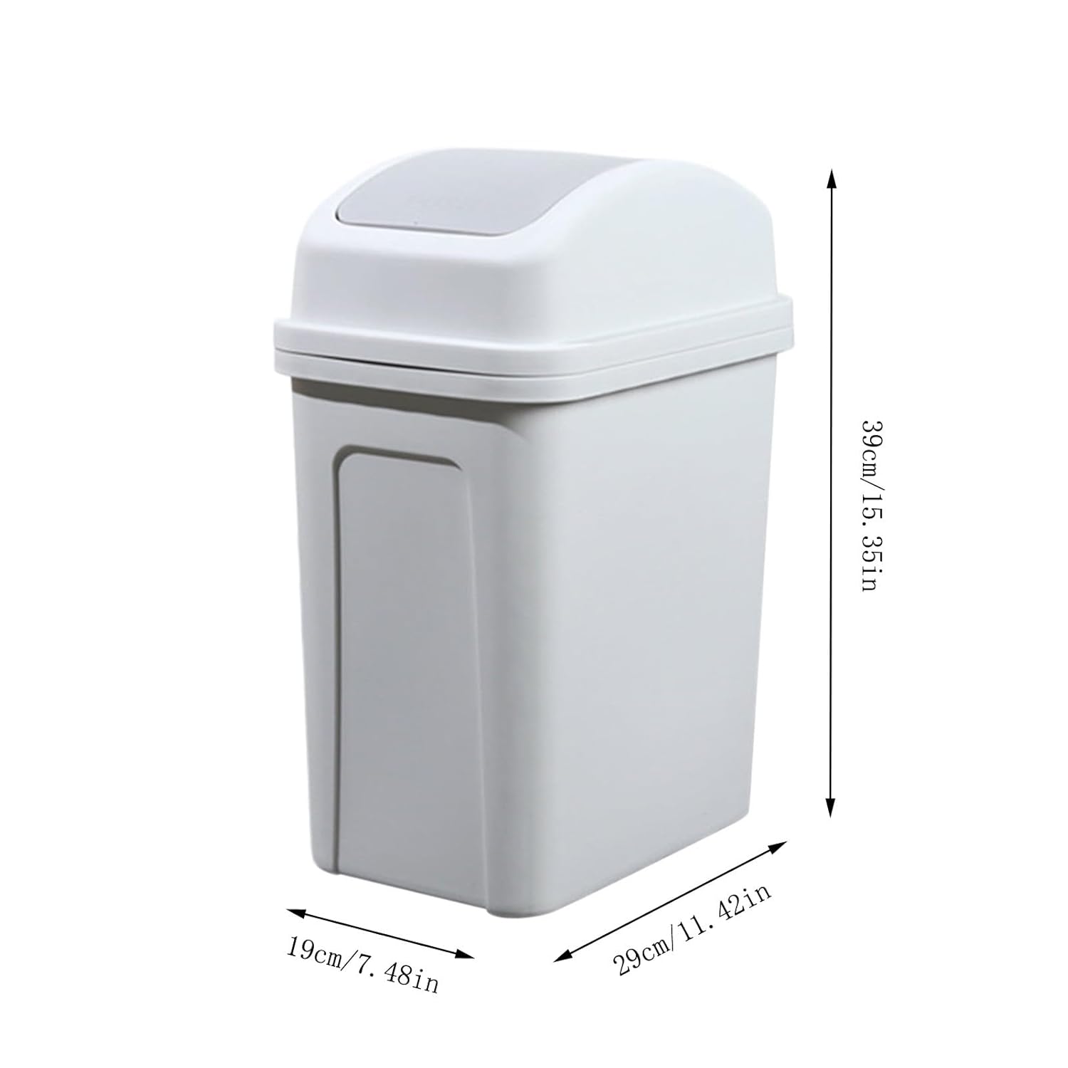 KELINFONG 55 Gallon Bathroom Trash Can with Lid