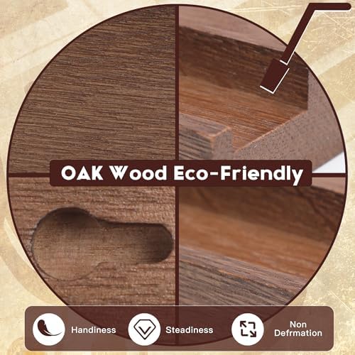 Wood Vinyl Record Shelf Wall Mount 6 Light Walnut