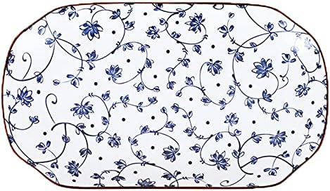 Gegong 12 Inch Fish Plate Blue White Porcelain Serving Plate