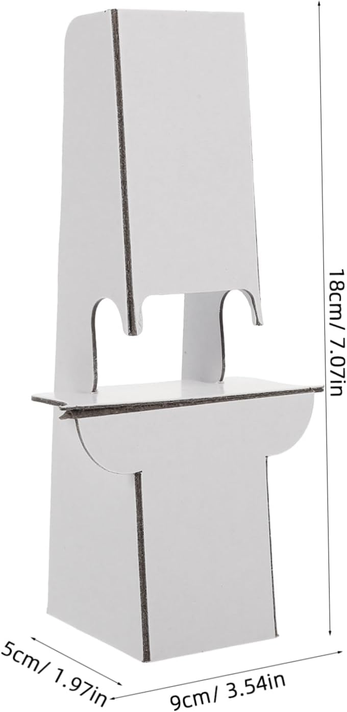 Housoutil Mini Frame Craft Cardboard Display Easel Stand 12pcs