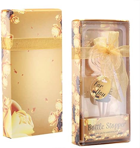 15 pcs Rose Wine Stoppers Wedding Favors