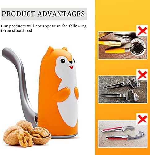 Poweroy Nut Crackers with Squirrel Clip Yellow