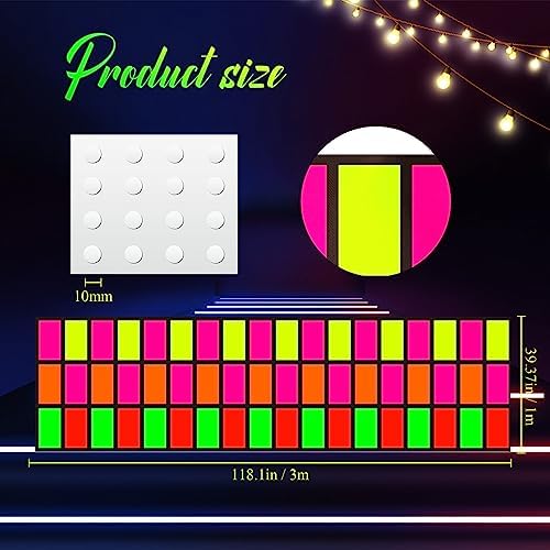 Mixweer Neon Dance Floor 118x39 Inch for Parties