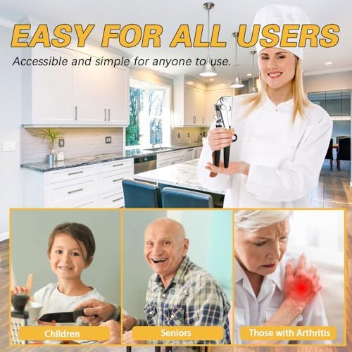 VWMYQ Heavy Duty Manual Can Opener with Magnetic Lid Lift