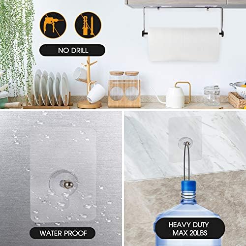 Under Cabinet Paper Towel Holder Wall Mount - Chrome Stainless Steel