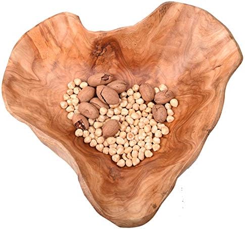 Handmade Natural Root Wood Bowl 12-14 Inches Unique