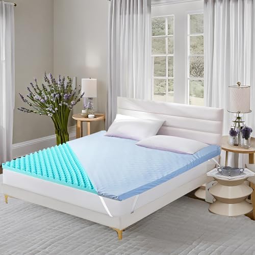 BreezeRest Cooling Gel Memory Foam Mattress Topper Twin XL