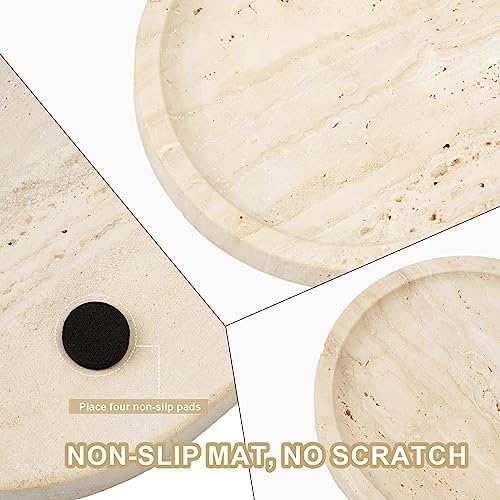 Koville Italian Travertine Vanity Tray 12x6