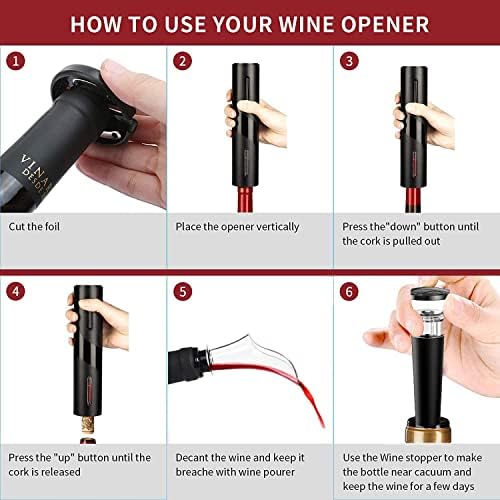 4 in 1 USB Rechargeable Electric Wine Opener Set