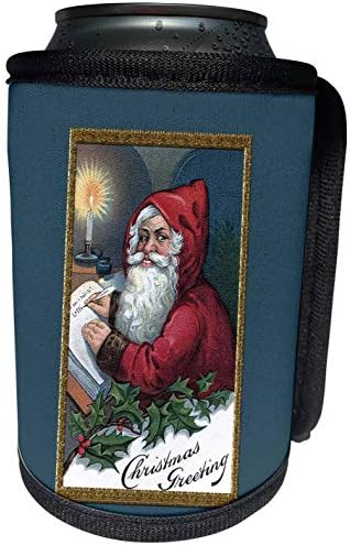 Can Cooler Bottle Wrap - Vintage Christmas Design
