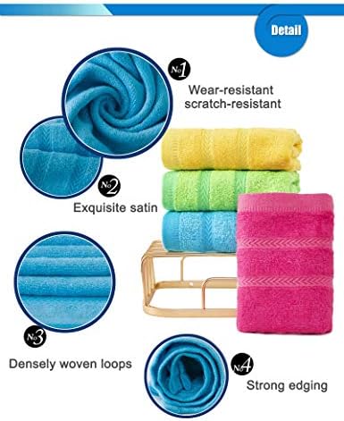 MEMRUI Multicolor Fingertip Towels 4 Pack