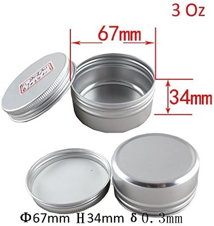 CTKcom 6-Packs 3 Oz Aluminum Tin Containers Set