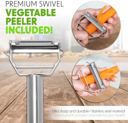 WOODYBITES Cheese Grater Rotary - Multi Function Kitchen Tool