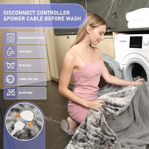 Cushious Electric Heated Blanket Throw 50x60
