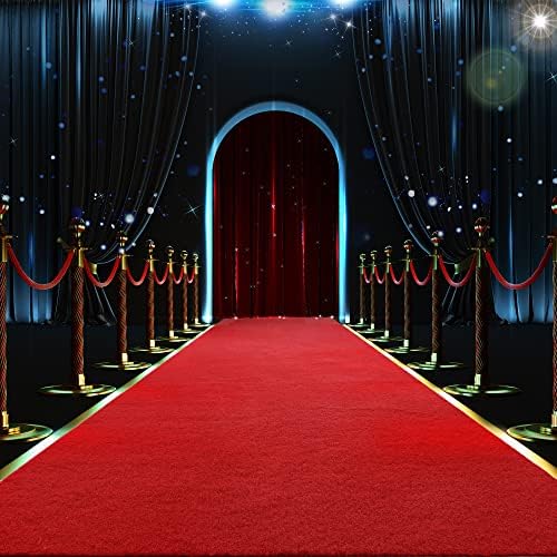HOMBYS Extra Thick Red Carpet Runner 3x10 ft