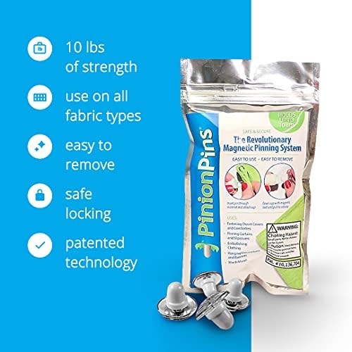 Clear Magnetic Duvet Clips with Key for Easy Removal Pack of 8