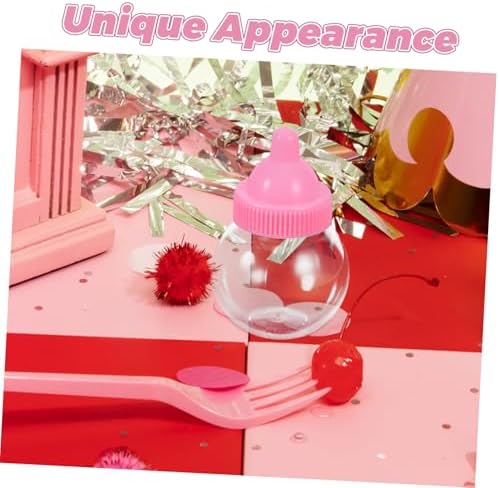 Unomor 20pcs Bulb Shape Plastic Candy Storage Boxes with Lid