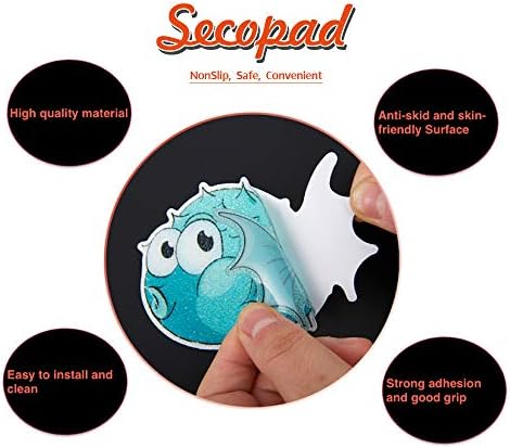 20PCS Non Slip Bathtub Stickers with Ocean Fish Design