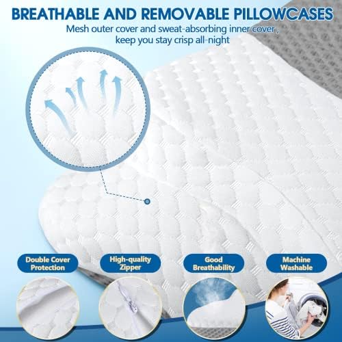 CHxxy Memory Foam Neck Pillow for Pain Relief