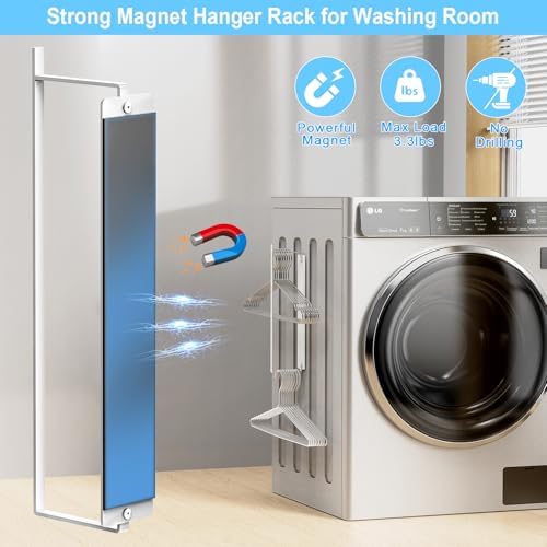 Magnetic Hanger Organizer 2 Pack for Laundry Room