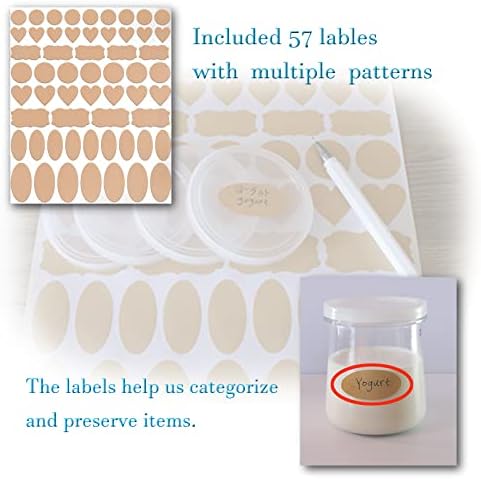 Clear Plastic Yogurt Jar Lids - 28 Pack for Oui Jars