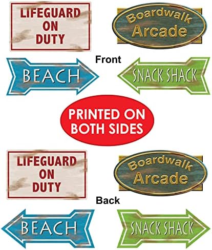 Beistle Beach Sign Cutouts Party Decor