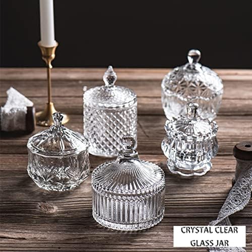 Transparent Crystal Jar With Lid - Elegant Storage And Display