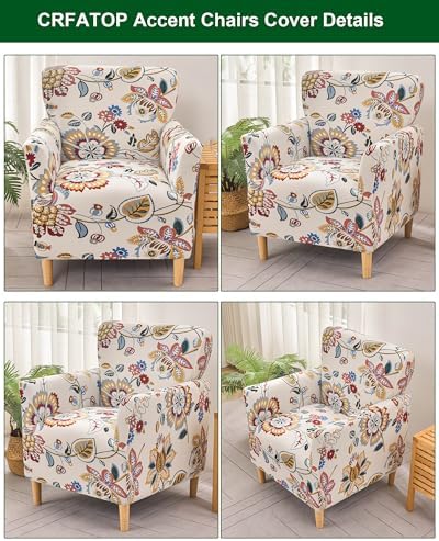 CRFATOP Stretchable Armchair Slipcover with Arms