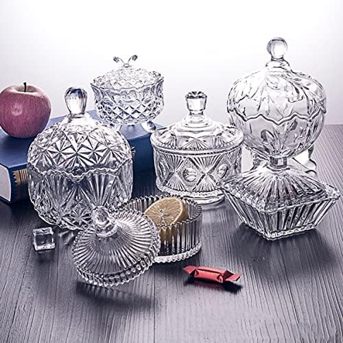 Transparent Crystal Jar With Lid - Elegant Storage And Display